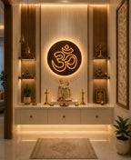 Om RGB Wall Light – 12 Inch Smart LED Wooden Spiritual Wall Décor with App Control & Music Sync